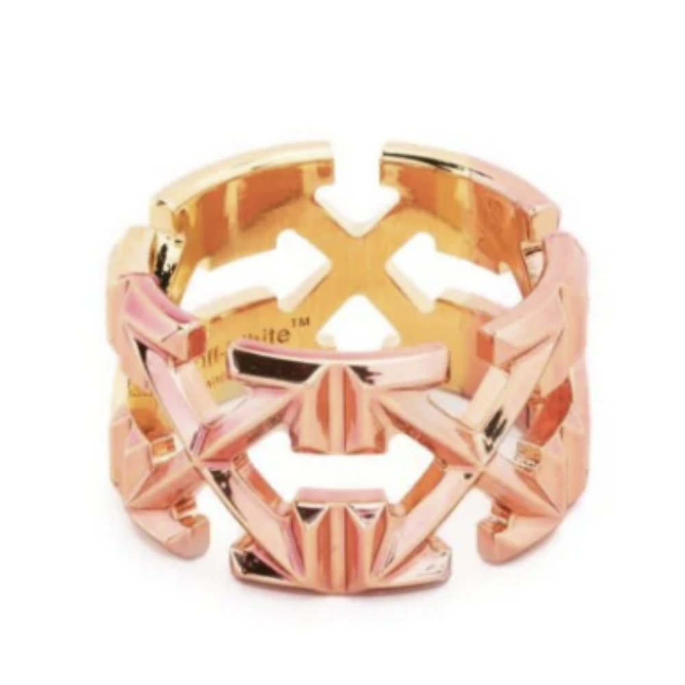 Off-White signature Arrows-motif ring  Size 52 EU